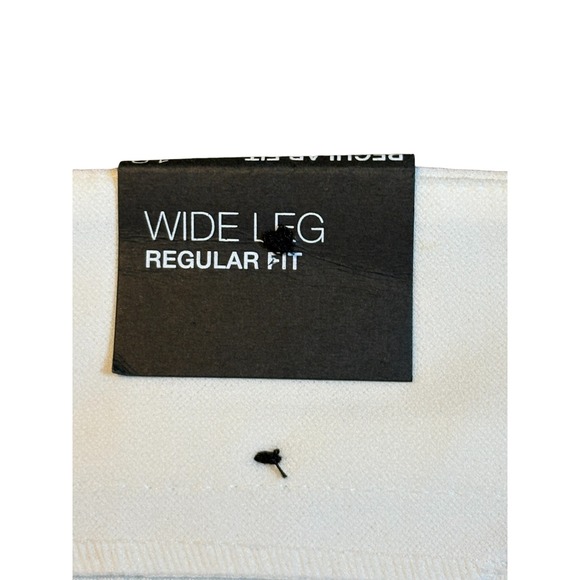 INC International Wide Leg Pants White Floral Print White Pink Size‎ 18 NWT - Picture 9 of 11